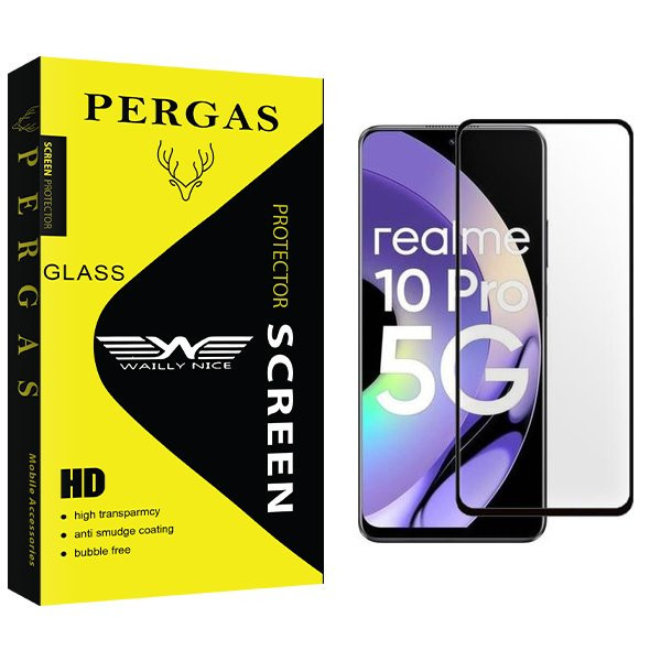 محافظ صفحه نمایش شیشه ای وایلی نایس مدل Pergas مناسب برای گوشی موبایل ریلمی 10 Pro 5G