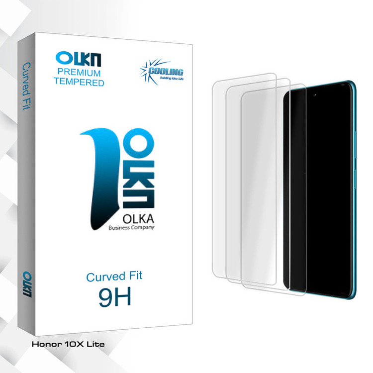 محافظ صفحه نمایش شیشه ای کولینگ مدل Olka Glass MIX مناسب برای گوشی موبایل آنر 10X Lite بسته سه عددی