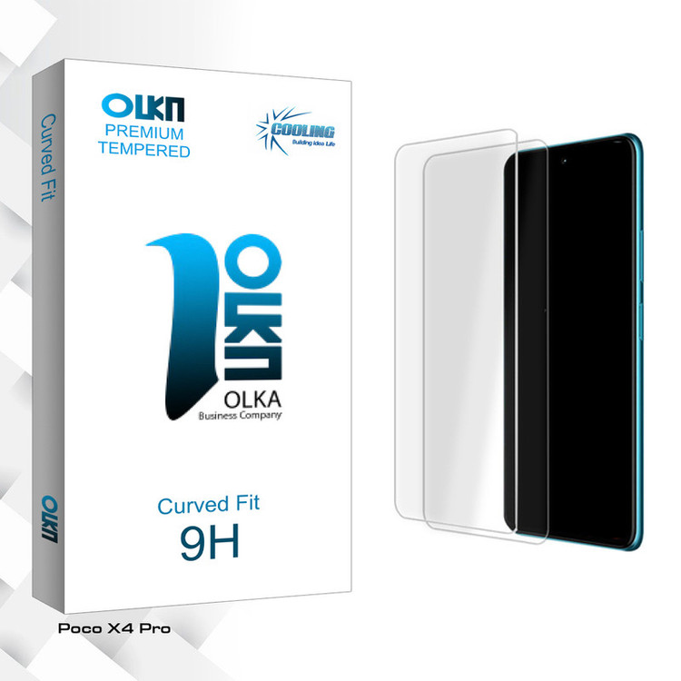 محافظ صفحه نمایش شیشه ای کولینگ مدل Olka Glass MIX مناسب برای گوشی موبایل شیائومی Poco X4 Pro بسته دو عددی