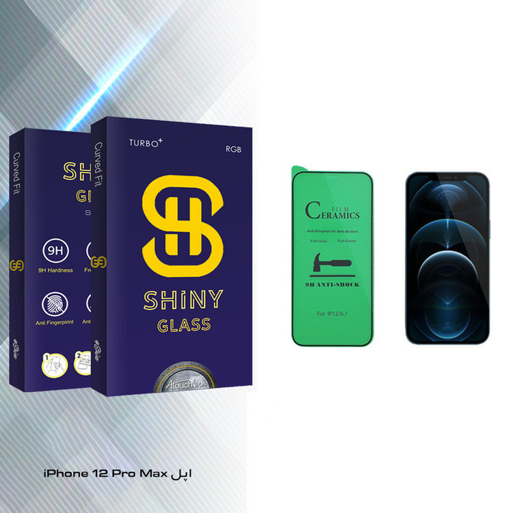 محافظ صفحه نمایش سرامیکی آتوچبو مدل Shiny Glass مناسب برای گوشی موبایل اپل iPhone 12 Pro Max