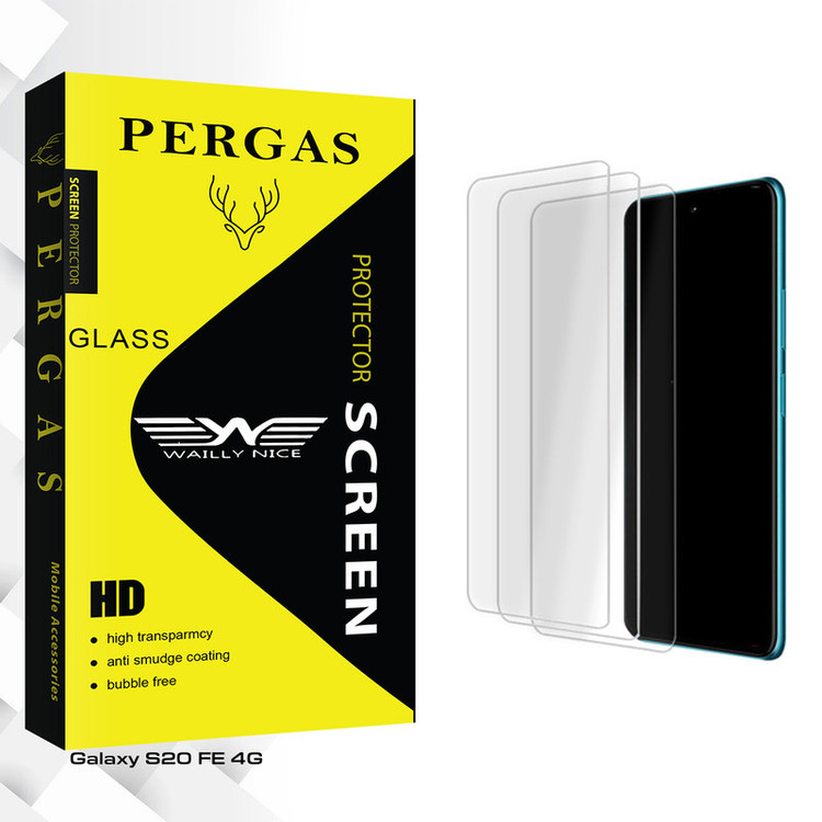 محافظ صفحه نمایش شیشه ای وایلی نایس مدل Pergas GlassMIX3 مناسب برای گوشی موبایل سامسونگ Galaxy S20 FE 4G بسته سه عددی