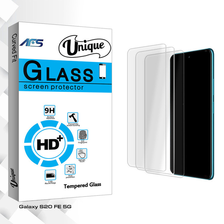 محافظ صفحه نمایش شیشه ای ای اف اس مدل Unique GlassMIX3 مناسب برای گوشی موبایل سامسونگ Galaxy S20 FE 5G بسته سه عددی