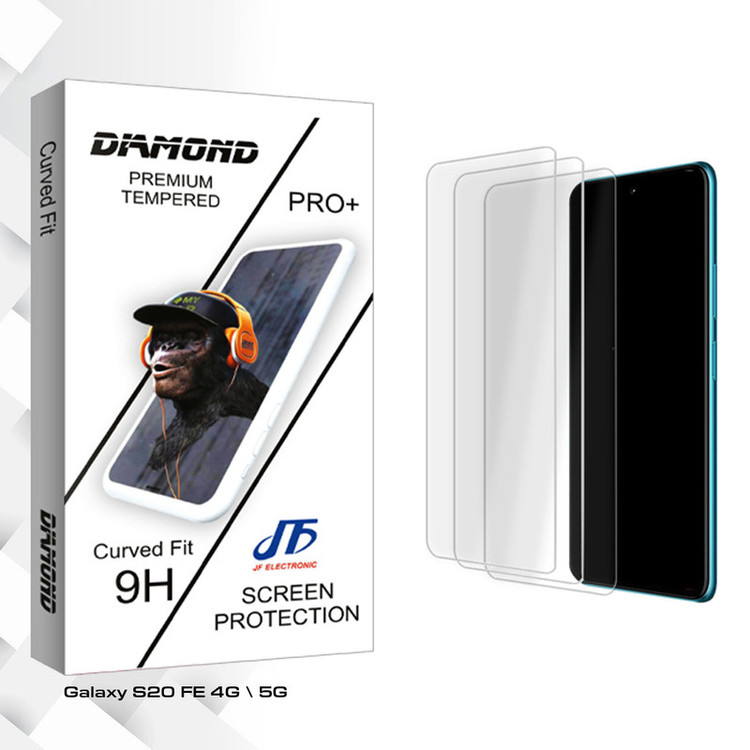 محافظ صفحه نمایش شیشه ای جی اف مدل Diamond GlassMIX3 مناسب برای گوشی موبایل سامسونگ Galaxy S20 FE 4G \ 5G بسته سه عددی