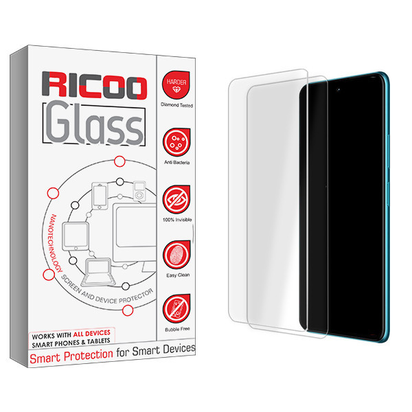 محافظ صفحه نمایش شیشه ای ریکو مدل Ricoo GlassMIX مناسب برای گوشی موبایل سامسونگ Galaxy S20 FE 5G بسته دو عددی