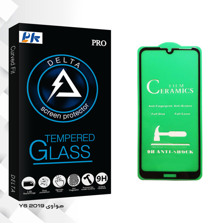 محافظ صفحه نمایش سرامیکی پی کی مدل Delta Glass مناسب برای گوشی موبایل هوآوی Y6 2019