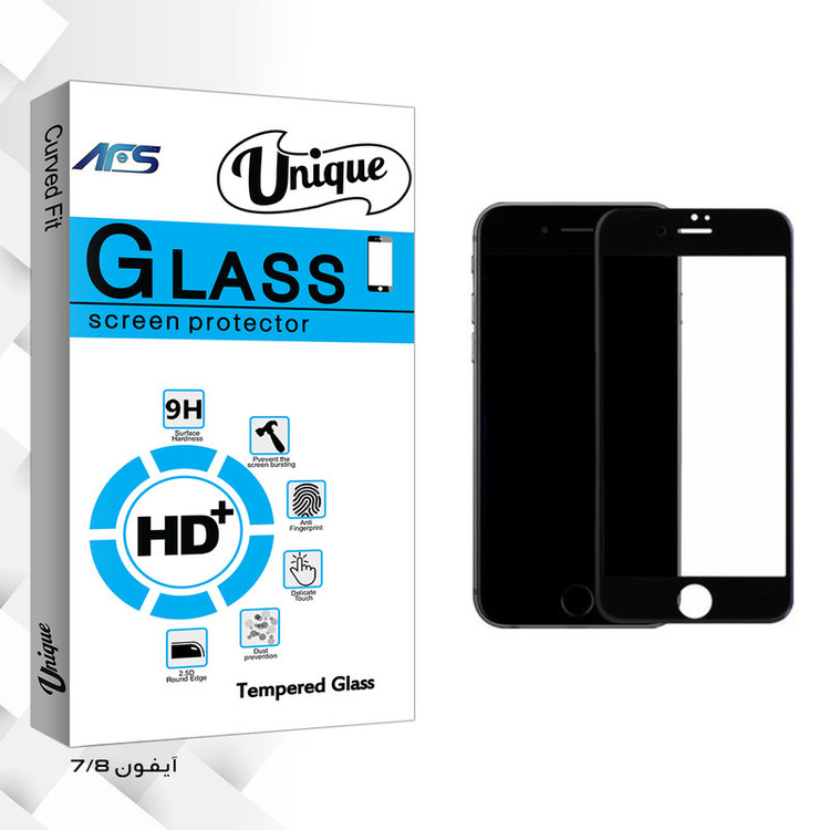 محافظ صفحه نمایش ای اف اس مدل Unique Glass مناسب برای گوشی موبایل اپل iPhone 7/8