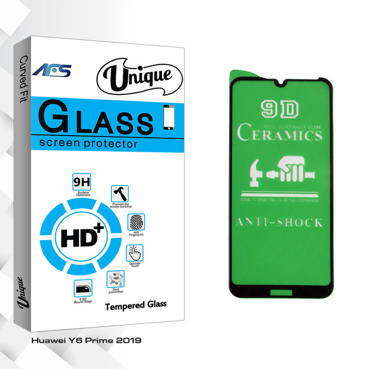 محافظ صفحه نمایش سرامیکی ای اف اس مدل Unique Glass مناسب برای گوشی موبایل هوآوی Y6 Prime 2019