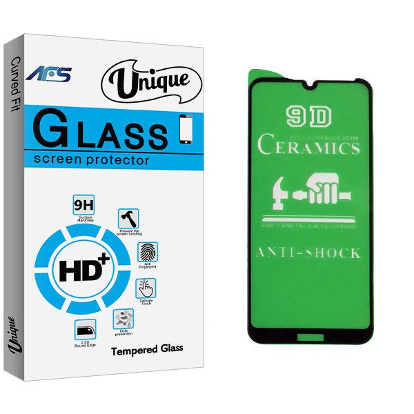 محافظ صفحه نمایش سرامیکی ای اف اس مدل Unique Glass مناسب برای گوشی موبایل هوآوی Y6 Prime 2019