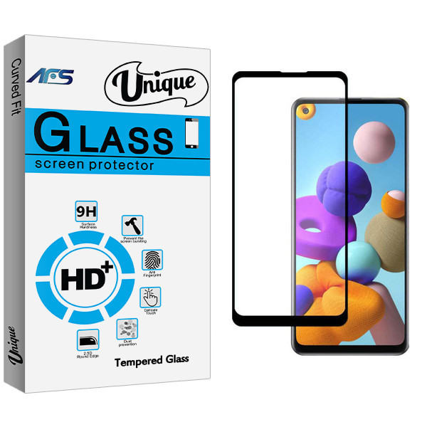محافظ صفحه نمایش ای اف اس مدل Unique Glass مناسب برای گوشی موبایل سامسونگ Galaxy A21s