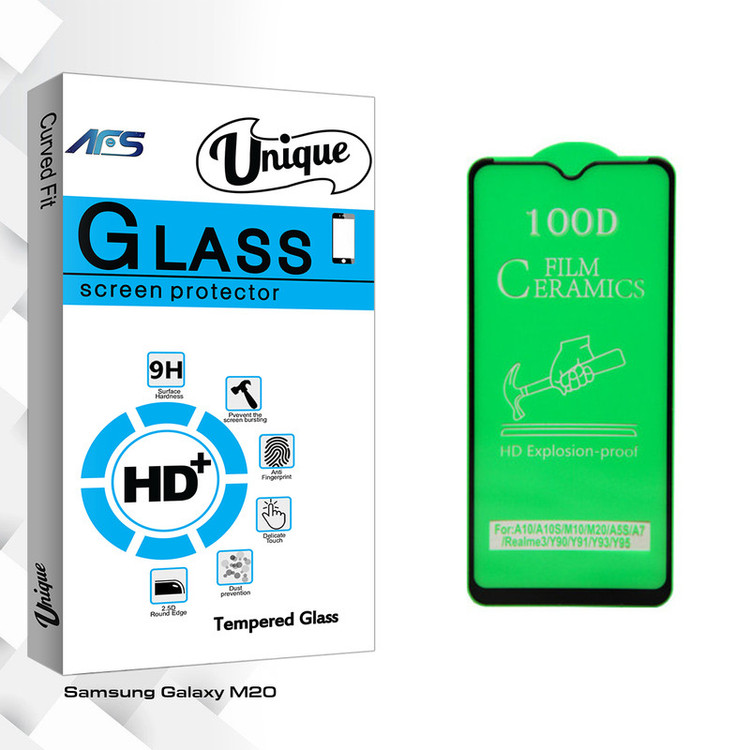 محافظ صفحه نمایش ای اف اس مدل Unique Glass مناسب برای گوشی موبایل سامسونگ Galaxy M20