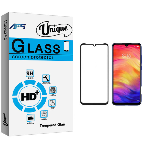 محافظ صفحه نمایش ای اف اس مدل Unique Glass مناسب برای گوشی موبایل شیائومی Redmi Note 7