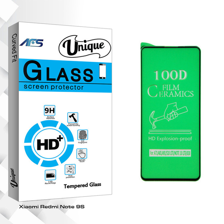 محافظ صفحه نمایش ای اف اس مدل Unique Glass مناسب برای گوشی موبایل شیائومی Redmi Note 9S
