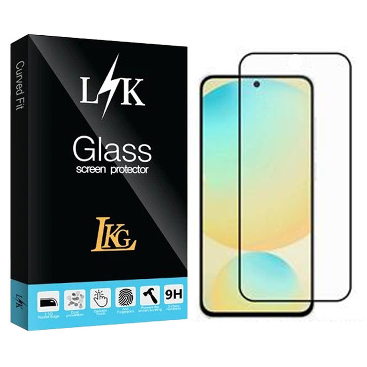 محافظ صفحه نمایش ال کا جی مدل فول چسب مناسب برای گوشی موبایل سامسونگ Galaxy S24 5G