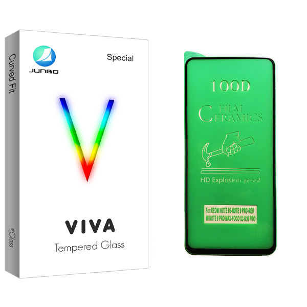محافظ صفحه نمایش سرامیکی جانبو مدل Viva Glass مناسب برای گوشی موبایل شیائومی Redmi Note 9