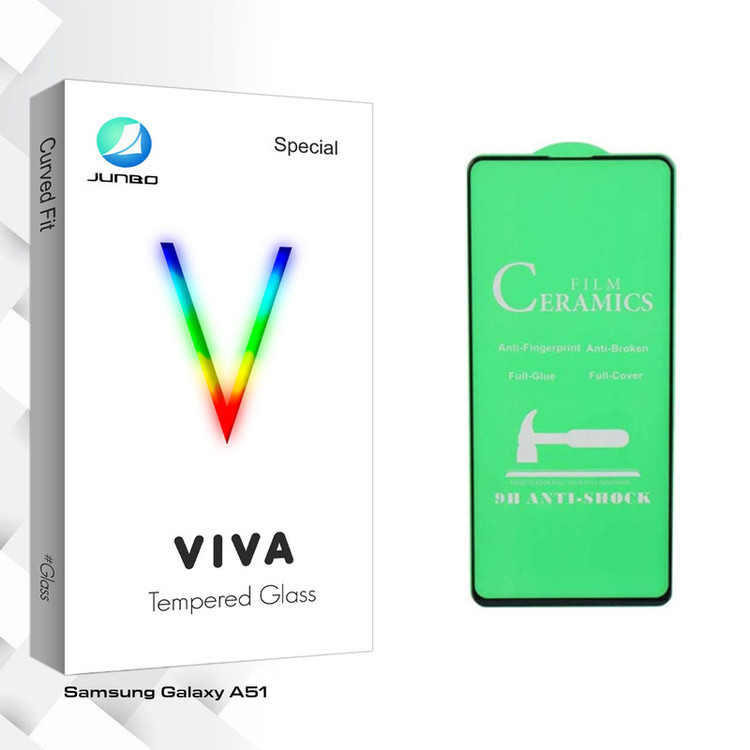 محافظ صفحه نمایش سرامیکی جانبو مدل Viva Glass مناسب برای گوشی موبایل سامسونگ Galaxy A51