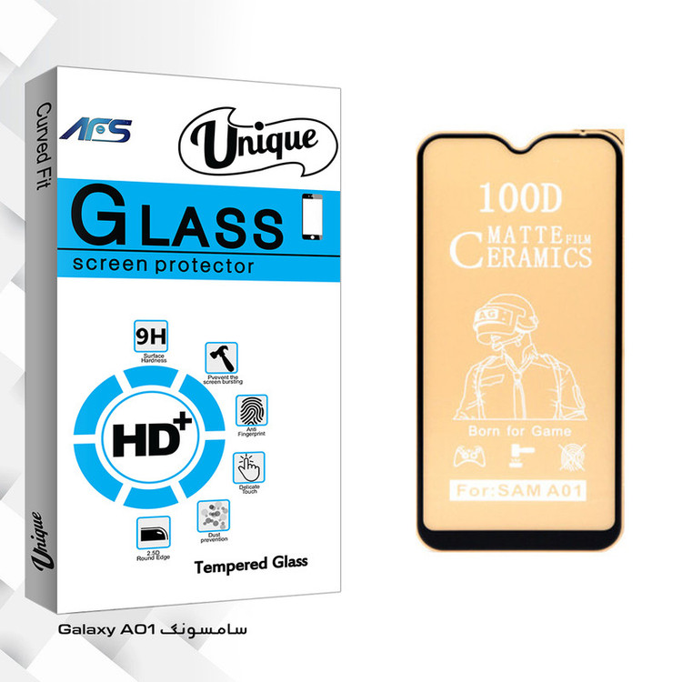 محاظ صفحه نمایش مات ای اف اس مدل Unique Glass مناسب برای گوشی موبایل سامسونگ Galaxy A01