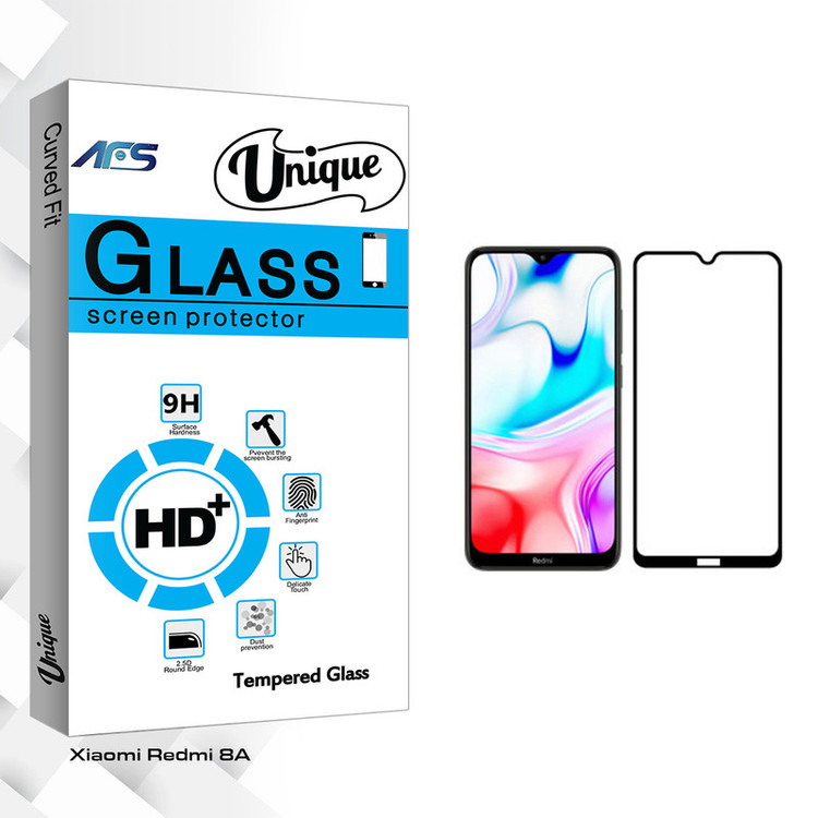 محافظ صفحه نمایش ای اف اس مدل Unique Glass مناسب برای گوشی موبایل شیائومی Redmi 8A