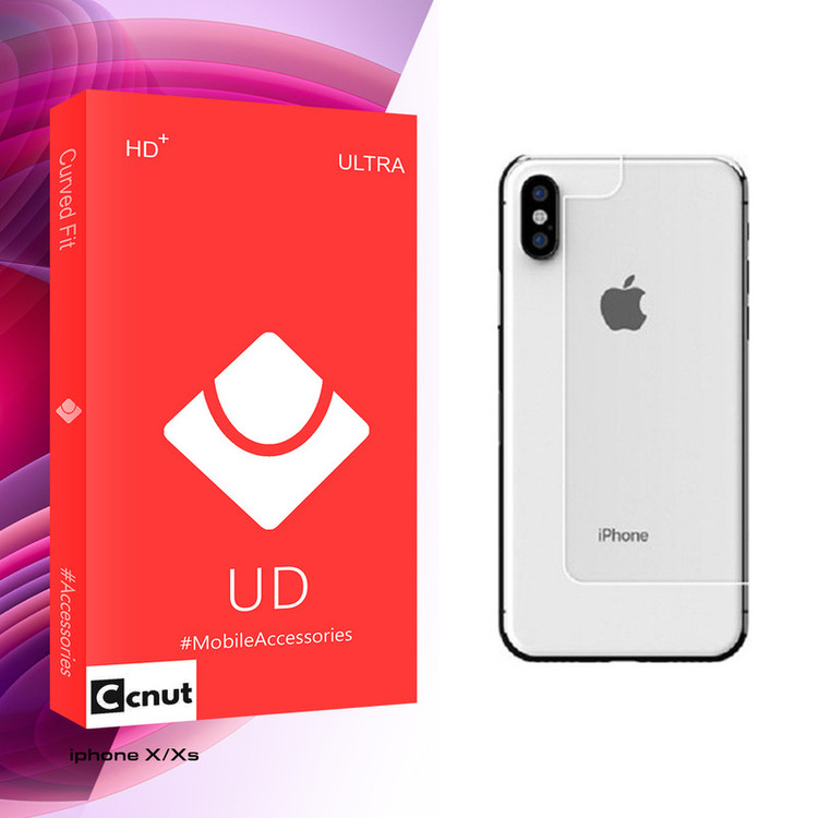 محافظ گلس پشت گوشی کوکونات مدل UD Glass مناسب برای آیفون X/Xs