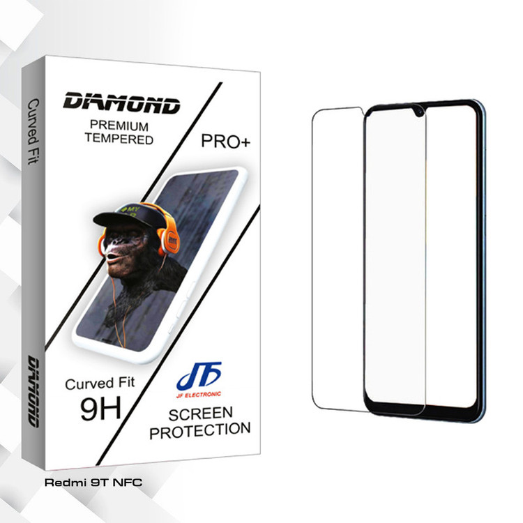 محافظ صفحه نمایش شیشه ای جی اف مدل Diamond Glass مناسب برای گوشی موبایل شیائومی Redmi 9T NFC