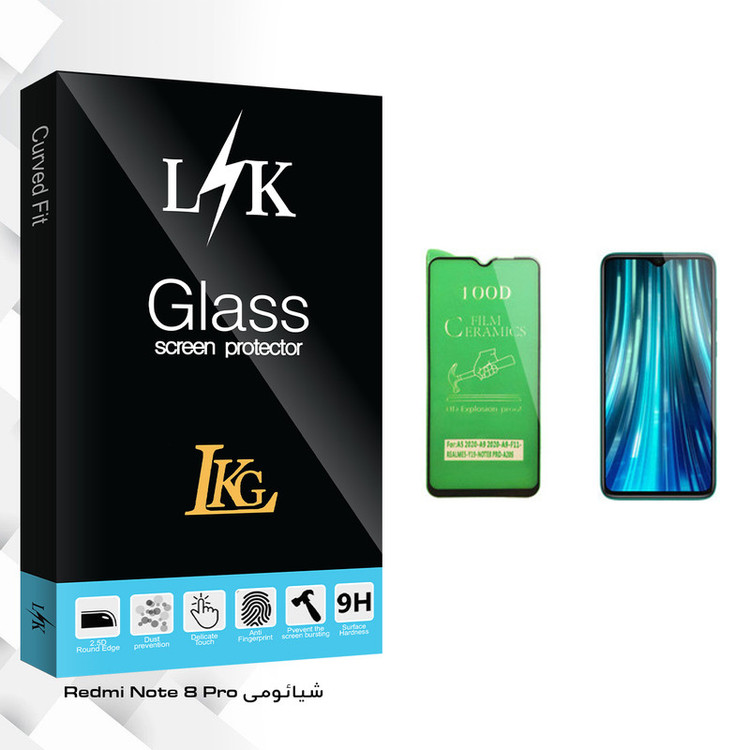 محافظ صفحه نمایش سرامیکی ال کا جی مدل LK Glass مناسب برای گوشی موبایل Redmi Note 8 Pro شیائومی