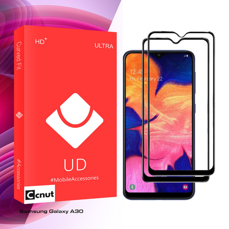 محافظ صفحه نمایش کوکونات مدل UD Glass مناسب برای گوشی موبایل سامسونگ Galaxy A30 بسته دو عددی