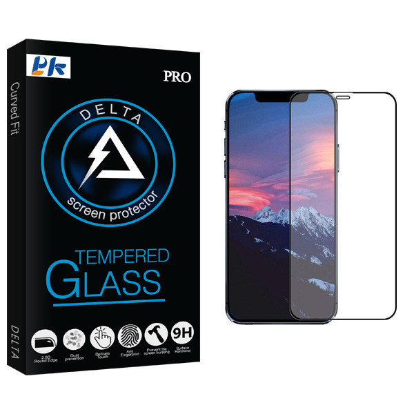 محافظ صفحه نمایش سرامیکی پی کی مدل Delta Glass مناسب برای گوشی موبایل اپل iPhone 12 Pro Max