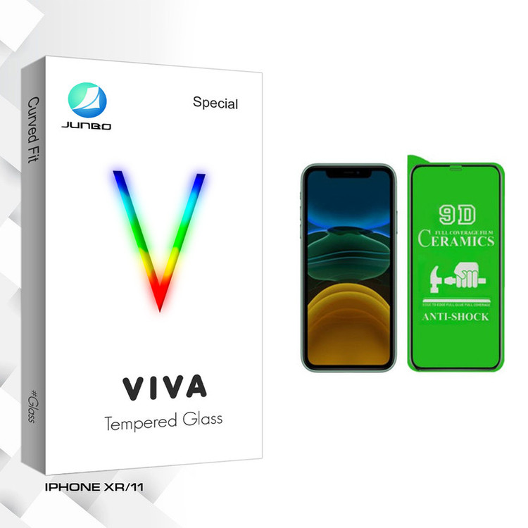 محافظ صفحه نمایش سرامیکی جانبو مدل Viva Glass مناسب برای گوشی موبایل اپل IPHONE XR/11