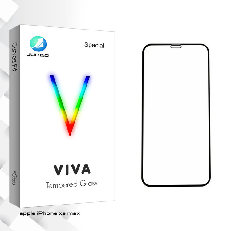 محافظ صفحه نمایش 5D جانبو مدل Viva Glass مناسب برای گوشی موبایل اپل iPhone xs max