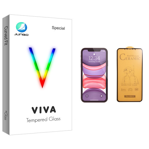 محافظ صفحه نمایش سرامیکی جانبو مدل Viva Glass مناسب برای گوشی موبایل اپل iPhone 11