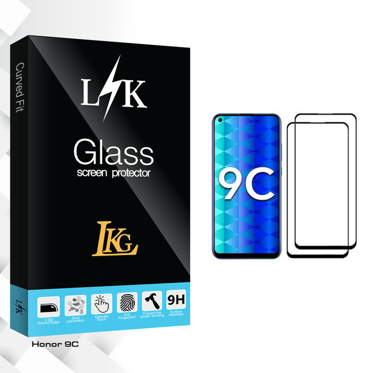 محافظ صفحه نمایش ال کا جی مدل LK Glass مناسب برای گوشی موبایل آنر 9C بسته دو عددی