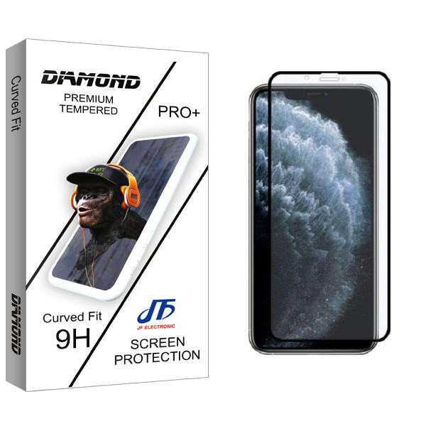 محافظ صفحه نمایش جی اف مدل Diamond glass مناسب برای گوشی موبایل اپل iphone 11 pro max