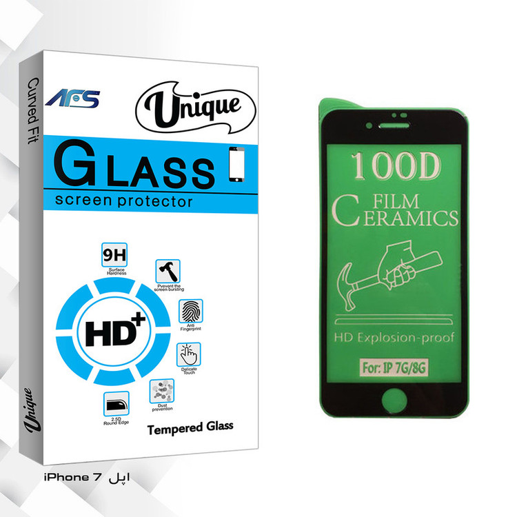 محافظ صفحه نمایش سرامیکی ای اف اس مدل Uni مناسب برای گوشی موبایل اپل iPhone 7