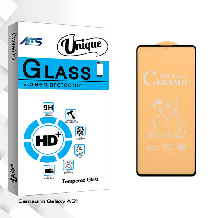 محافظ صفحه نمایش مات ای اف اس مدل Unique Glass مناسب برای گوشی موبایل سامسونگ Galaxy A51