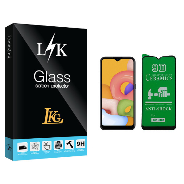 محافظ صفحه نمایش 9D ال کا جی مدل LK Glass مناسب برای گوشی موبایل سامسونگ Galaxy A01 / M01