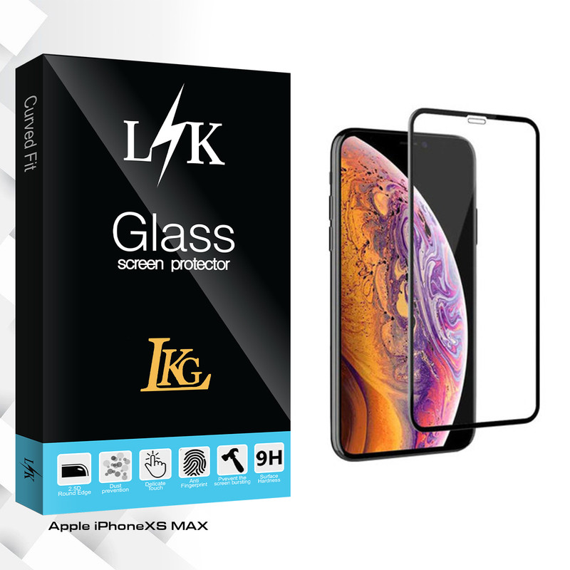محافظ صفحه نمایش ال کا جی مدل LK Glass مناسب برای گوشی موبایل اپل Iphone XS MAX