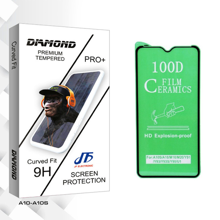 محافظ صفحه نمایش سرامیکی جی اف مدل Diamond glass مناسب برای گوشی موبایل سامسونگ Galaxy A10 / A10s / M10