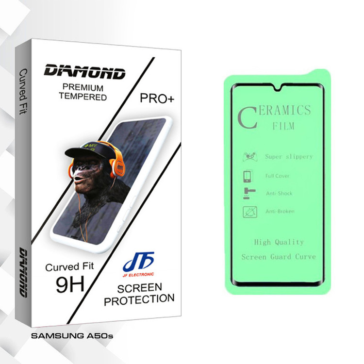 محافظ صفحه نمایش سرامیکی جی اف مدل Diamond glass مناسب برای گوشی موبایل سامسونگ Galaxy A50s