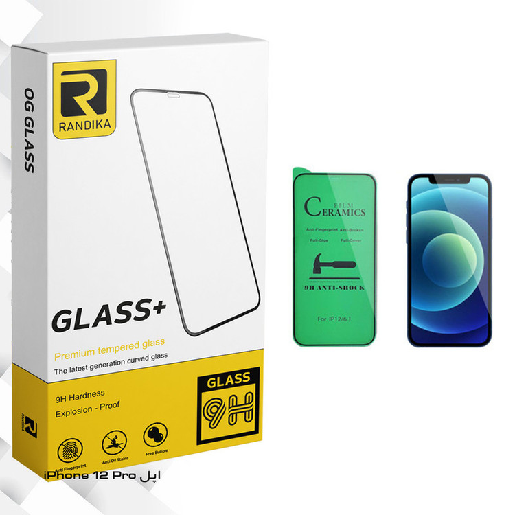 محافظ صفحه نمایش سرامیکی راندیکا مدل GLD مناسب برای گوشی موبایل اپل iPhone 12 Pro