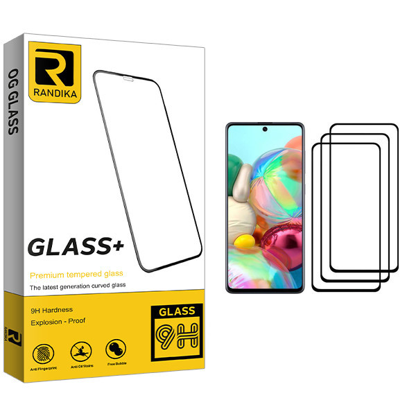 محافظ صفحه نمایش راندیکا مدل GLD مناسب برای گوشی موبایل سامسونگ Galaxy A71 بسته سه عددی