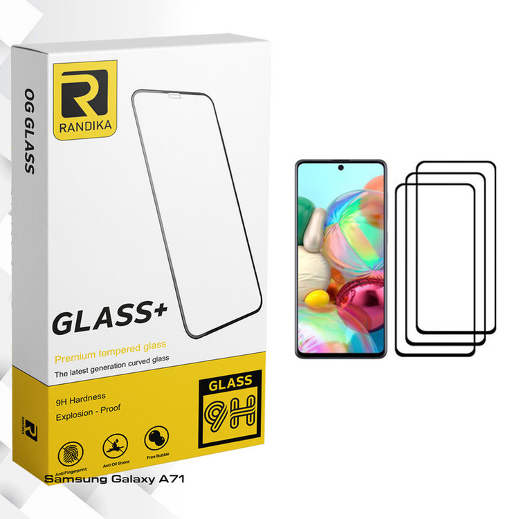 محافظ صفحه نمایش راندیکا مدل GLD مناسب برای گوشی موبایل سامسونگ Galaxy A71 بسته سه عددی