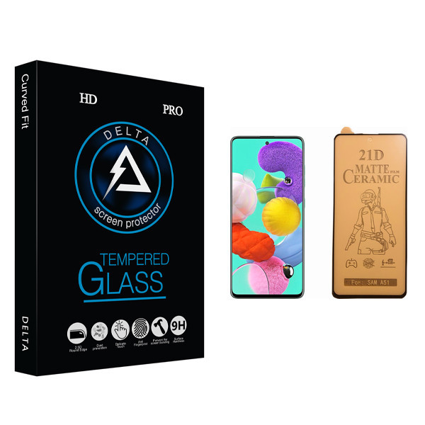 محافظ صفحه نمایش سرامیکی دلتا مدل Fit مناسب برای گوشی موبایل سامسونگ Galaxy A51