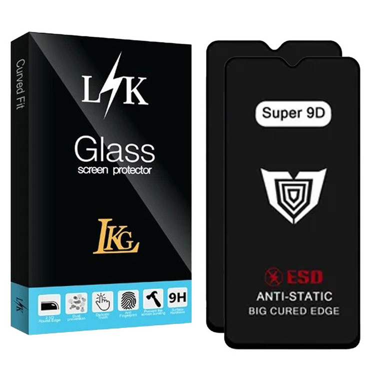 محافظ صفحه نمایش ال کا جی مدل Super 9D مناسب برای گوشی موبایل سامسونگ Galaxy A05 4G بسته 2 عددی