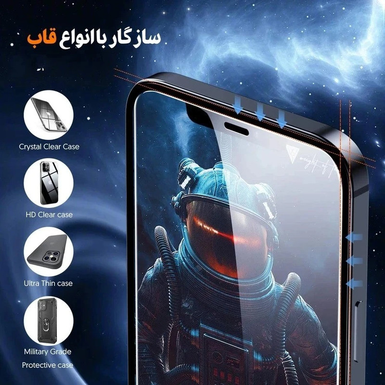 محافظ صفحه نمایش ال کا جی مدل Super 9D مناسب برای گوشی موبایل شیائومی Redmi 12 4G بسته 2 عددی