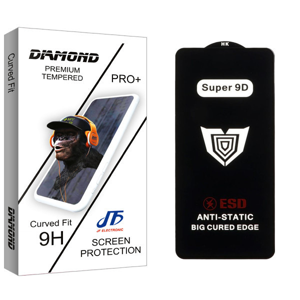 محافظ صفحه نمایش جی اف مدل Super 9D Diamond2 مناسب برای گوشی موبایل سامسونگ Galaxy A10