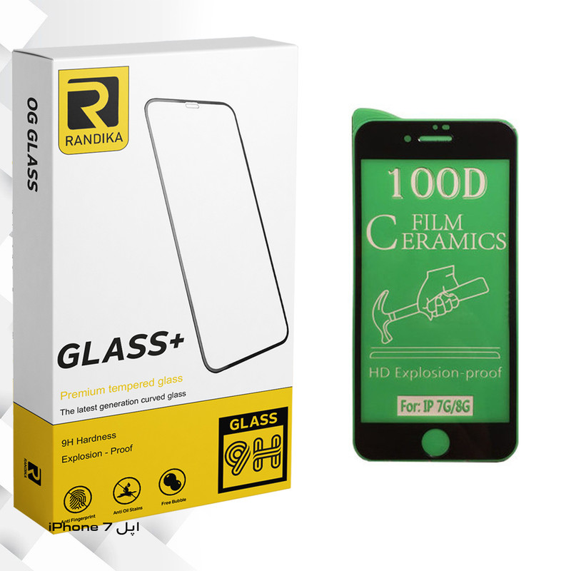 محافظ صفحه نمایش سرامیکی راندیکا مدل GLD مناسب برای گوشی موبایل اپل iPhone 7