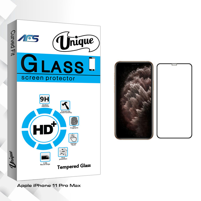 محافظ صفحه نمایش ای اف اس مدل Unique Glass مناسب برای گوشی موبایل اپل iPhone 11 Pro Max