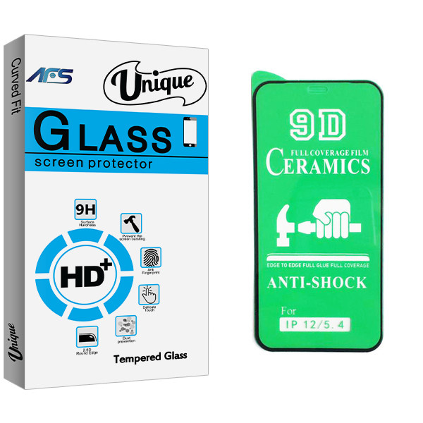 محافظ صفحه نمایش 9D ای اف اس مدل Unique Glass مناسب برای گوشی موبایل اپل iphone 12 mini