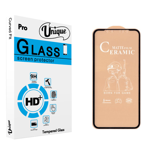 محافظ صفحه نمایش سرامیکی یونیک مدل +Clear مناسب برای گوشی موبایل اپل Iphone 11 Pro / XS / X / 10