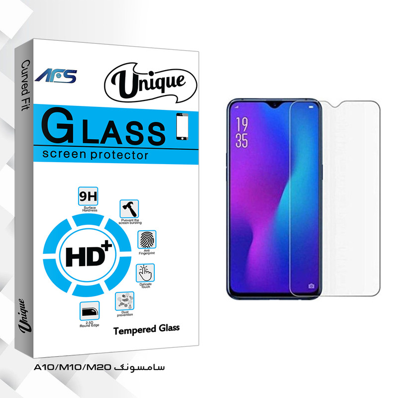 محافظ صفحه نمایش ای اف اس مدل Unique Glass مناسب برای گوشی موبایل سامسونگ Galaxy A10/M10/M20