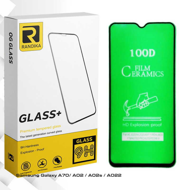 محافظ صفحه نمایش سرامیکی راندیکا مدل GLD مناسب برای گوشی موبایل سامسونگ Galaxy A70/ A02 / A02s / A022